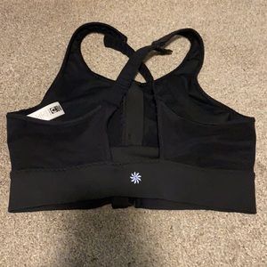 Athleta Black sports bra size small.